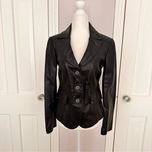Giorgio Armani Lamb Leather Blazer Jacket